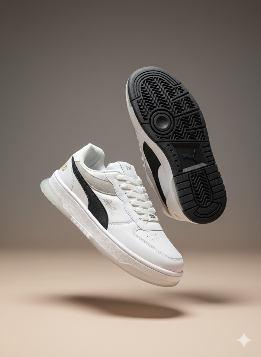 کتانی مردانه مدل ۳۶۱ رنگ سفید مشکی