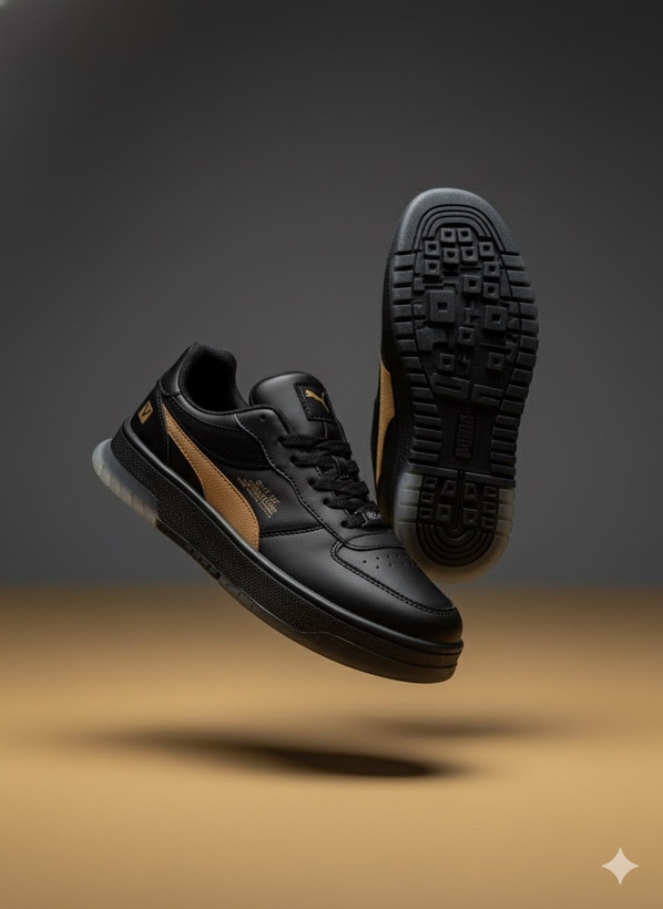 کتانی مردانه مدل ۳۶۱ رنگ مشکی قهوهای