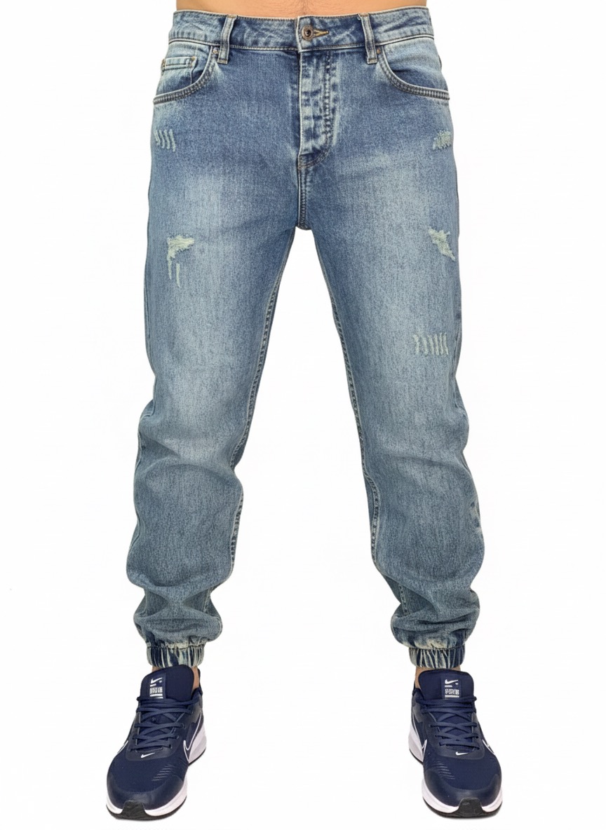 شلوار جاگر مردانه جین پارچه ترک دوخت شرکتی