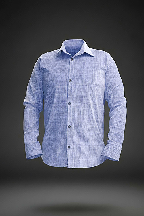 پیراهن مردانه مخمل آبی