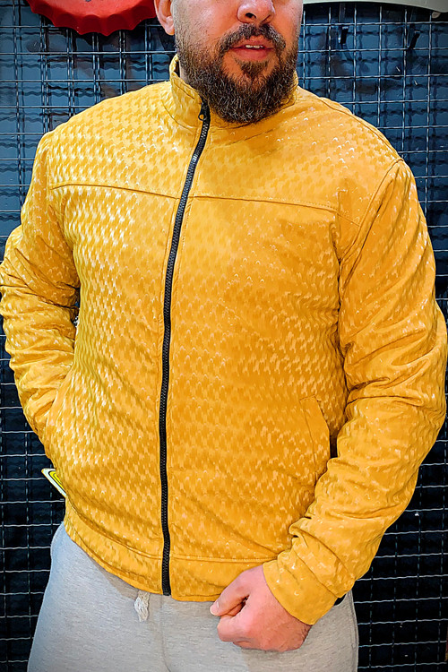 کاپشن کتی سه بعدی زرد