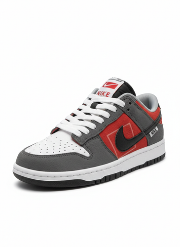 کتانی مردانه نایک جردن طوسی قرمز