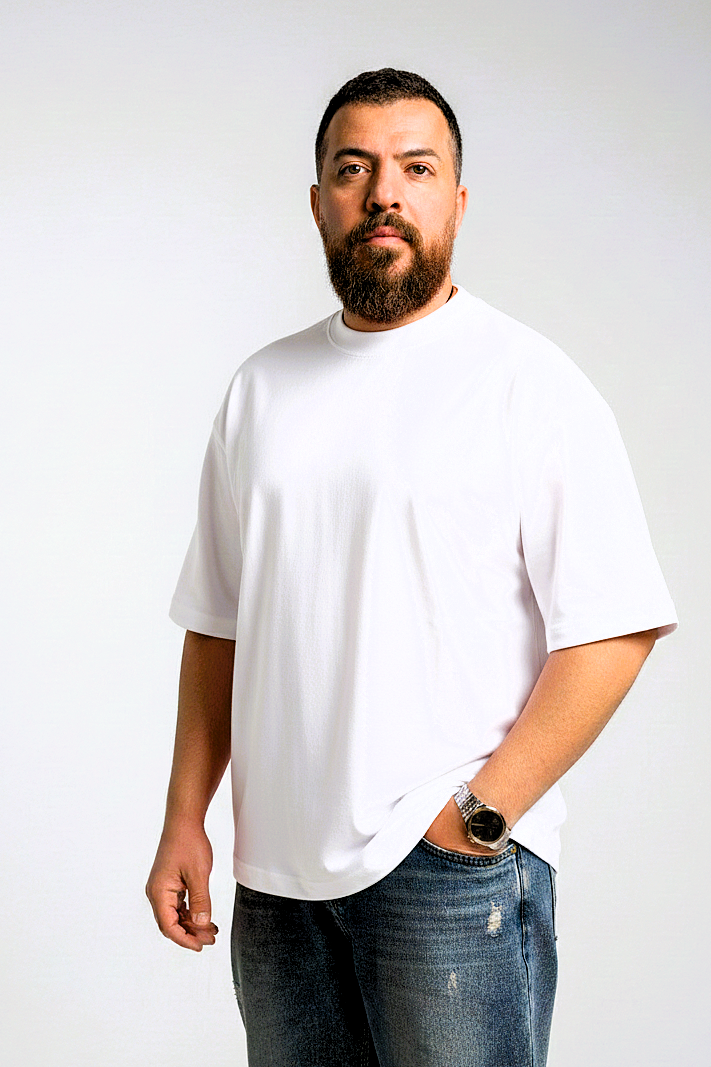 تیشرت مردانه بیسیک دورس دو نخ لاکرا